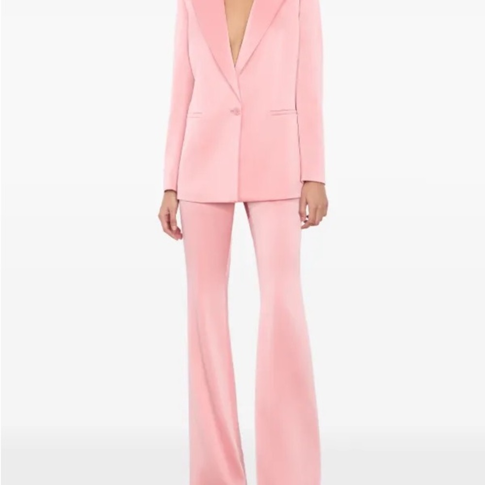 Alice & Olivia Denny Blazer & Pant in Primrose Pink Women's Suit Set
